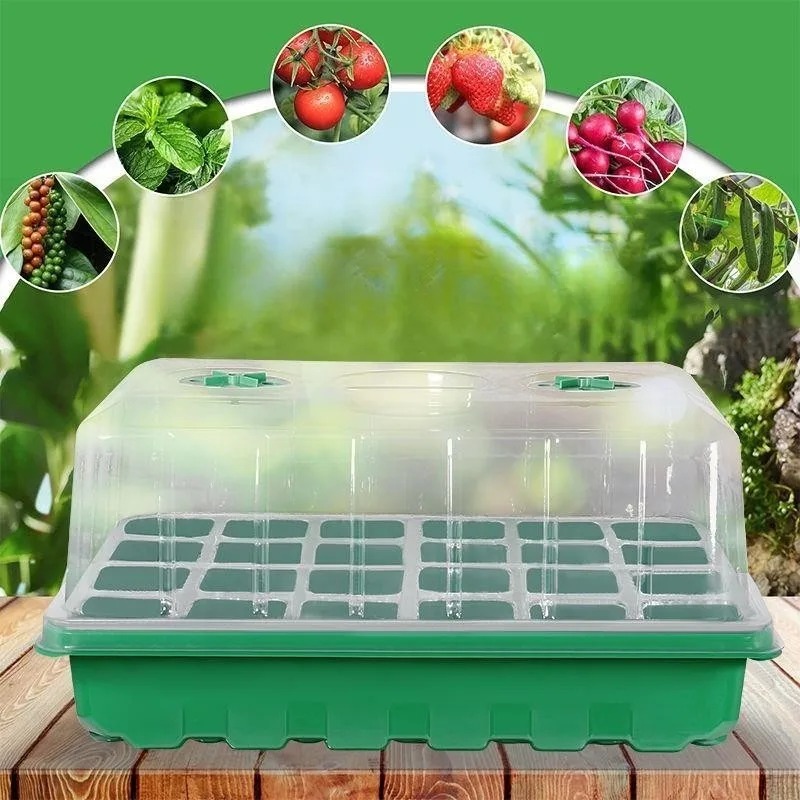 Seed Starter Trays - 1/5-delige zaaitrayset - 24-cellige kweekbak met