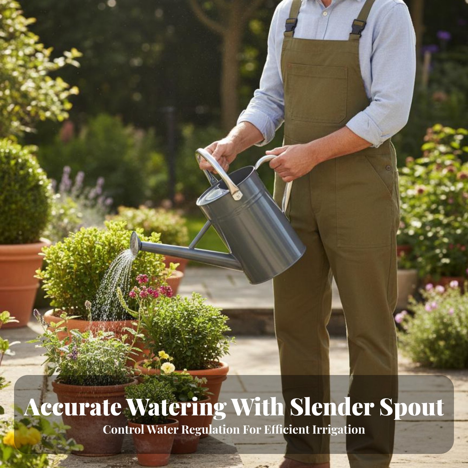 Gardening Tools Vintage - 5L Tuinbewateringspot Stevige gieter met sproeikop