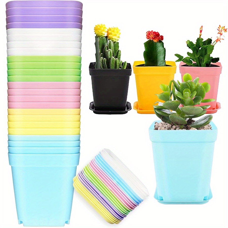 Seed Starter Trays - 12 stuks 7 cm plastic vierkante