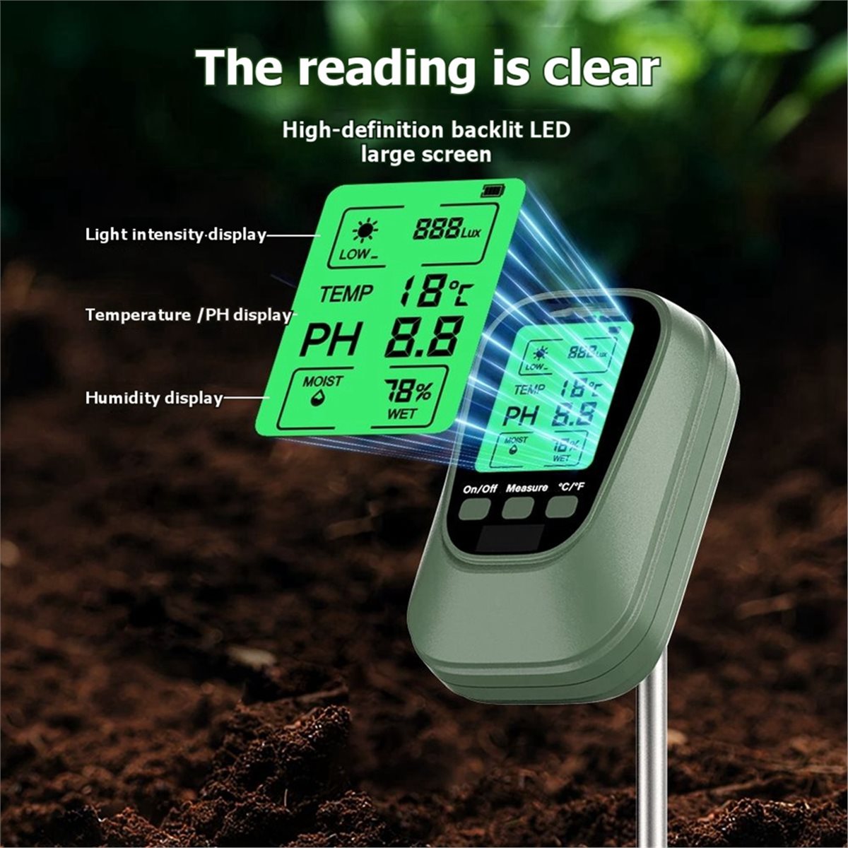DT75BG Bodem PH-meter 4-in-1 Z - Soil Ph Meter recensie en prijs