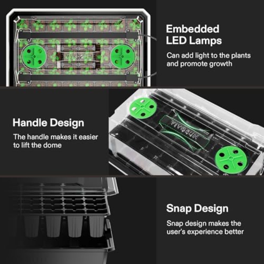 6-pack zaadstartbakjes voor bi - Seed Starter Trays recensie en prijs