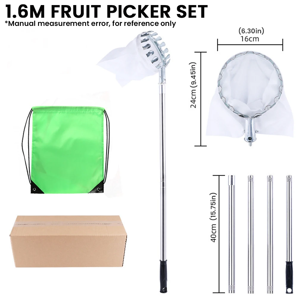 1.6-4M Fruit Picker Tool Metal - Gardening Tools Basket recensie en prijs