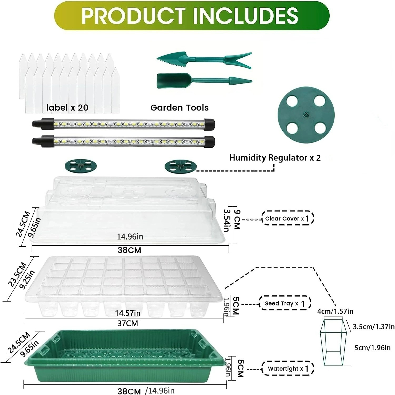 Zaaitray met groeilamp, 1-pack - Seed Starter Trays recensie en prijs