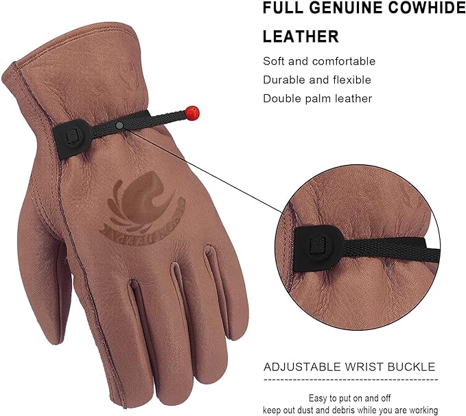 Koeienhuid lederen handschoene - Garden Gloves Thorn Proof recensie en prijs