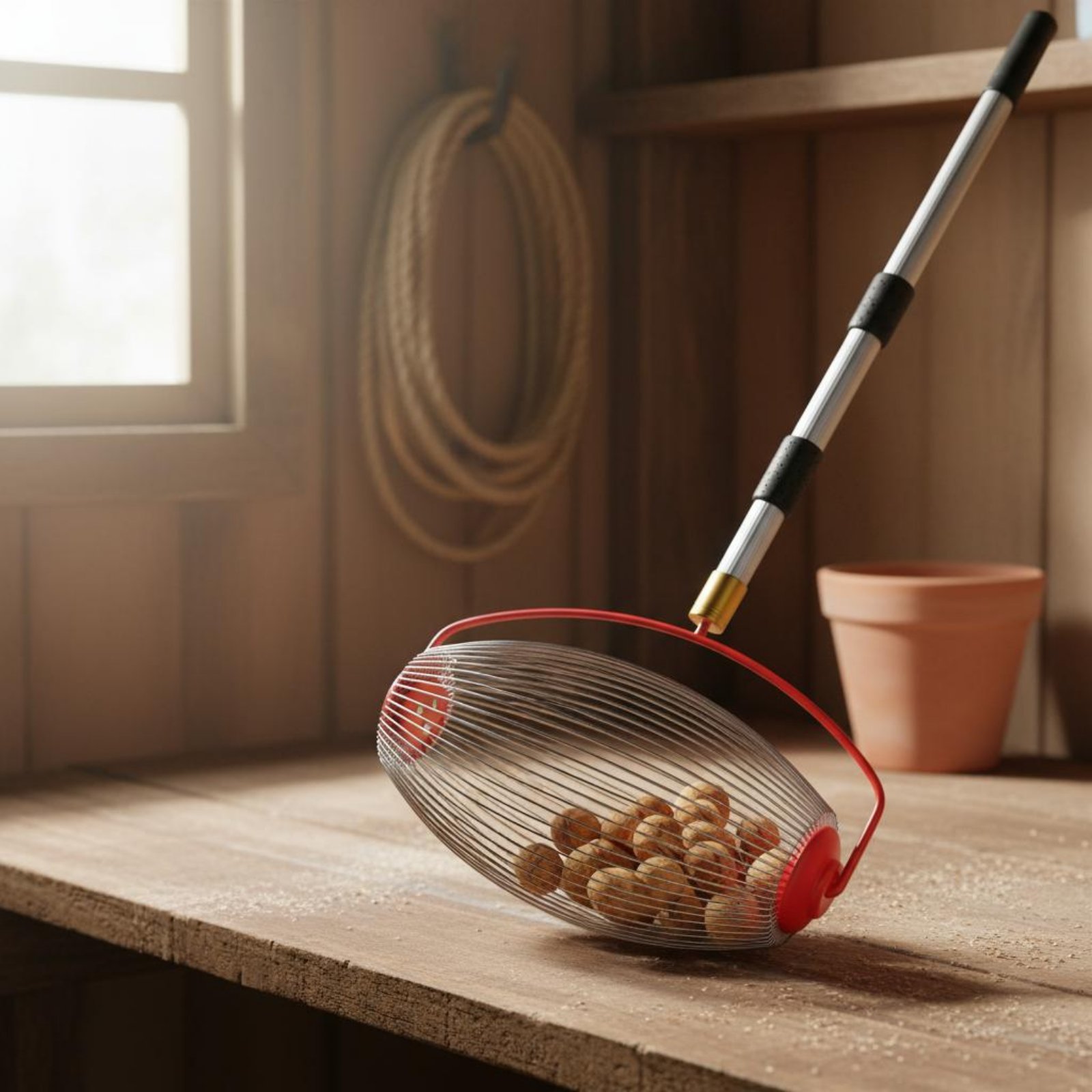 Kastanje-ophaaltool, eenvoudig - Gardening Tools Basket recensie en prijs
