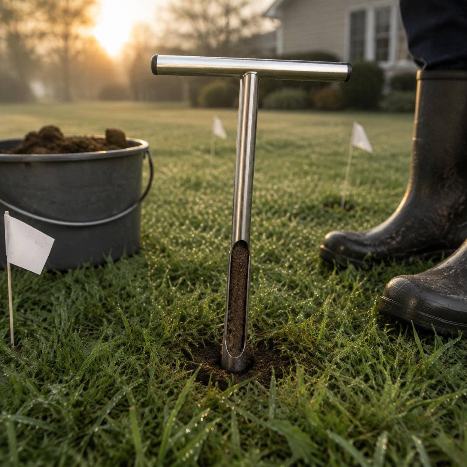 Roestvrijstalen bodemmonsterne - Gardening Tools Uses recensie en prijs