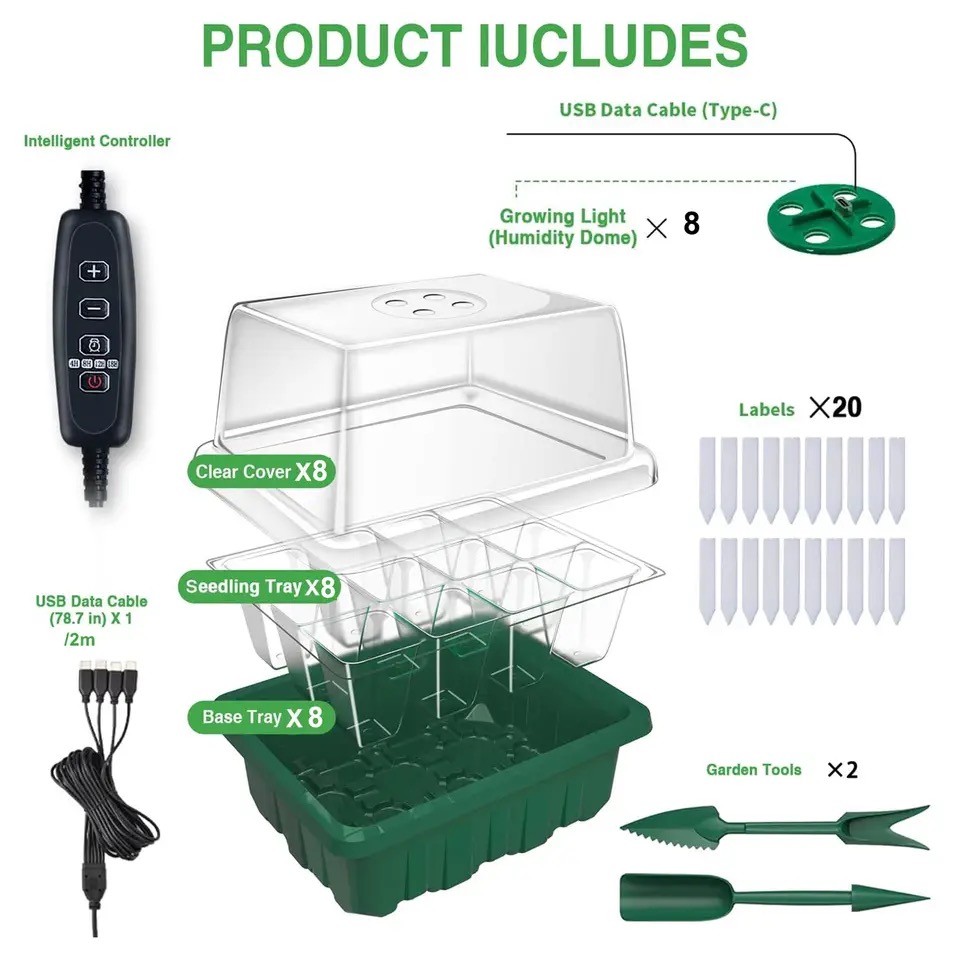KEBINCPLED Full Spectrum USB 5 - Seed Starter Trays recensie en prijs