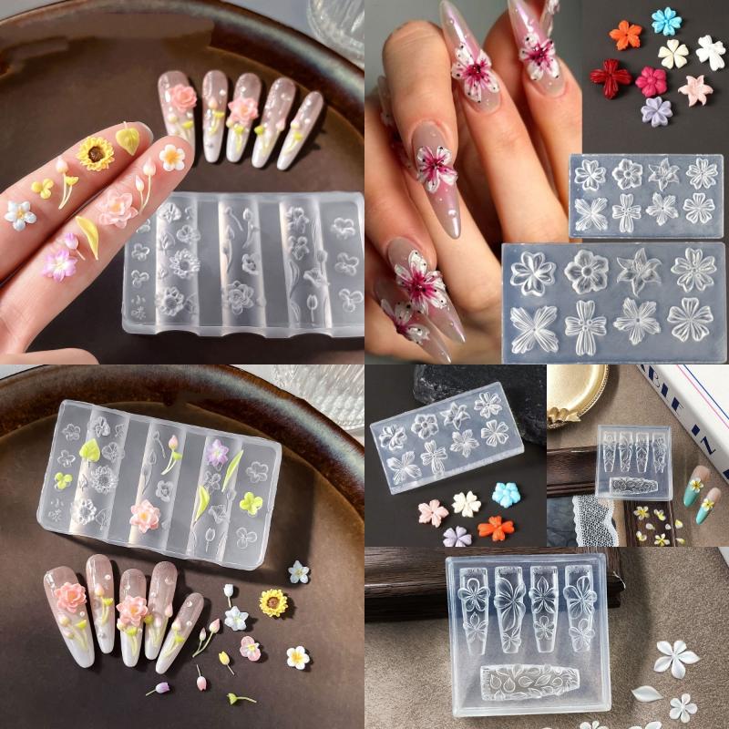 Nieuwe bloem nagelkunst mal 3D - Gardening Tools Diy recensie en prijs
