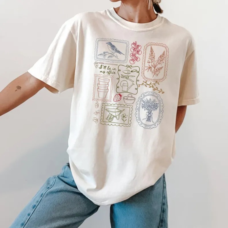T-shirt met landelijke print,  - Junior Gardening Tools recensie en prijs