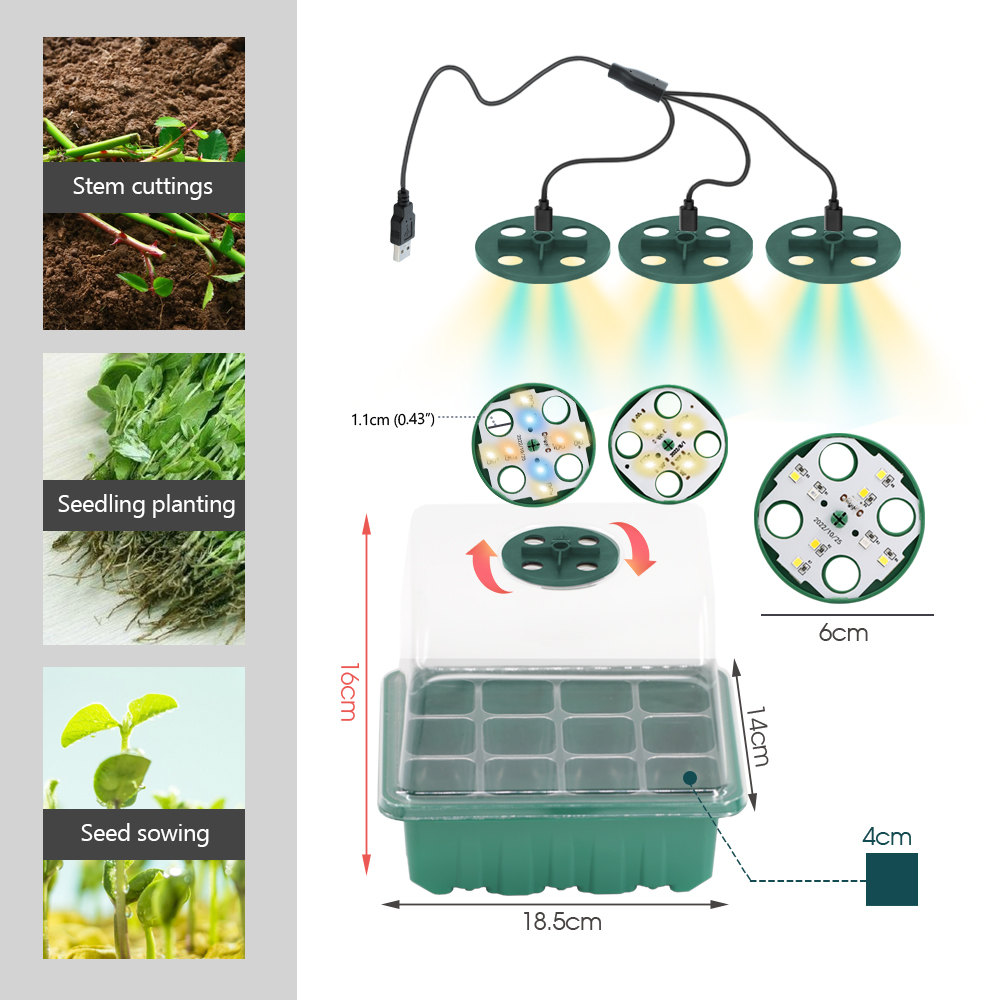 LED Kwekerij Potten met Grow L - Seed Starter Trays recensie en prijs