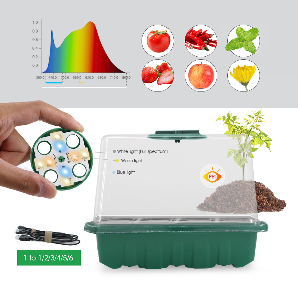 LED Kwekerij Potten met Grow L - Seed Starter Trays recensie en prijs