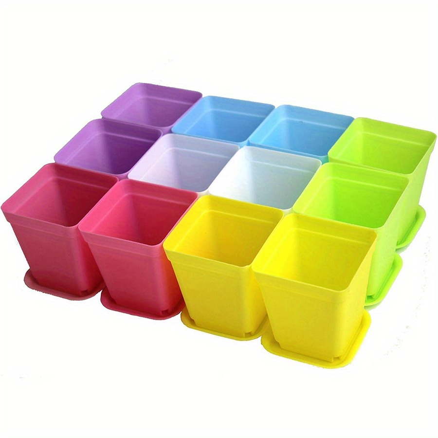 12 stuks 7 cm plastic vierkant - Seed Starter Trays recensie en prijs
