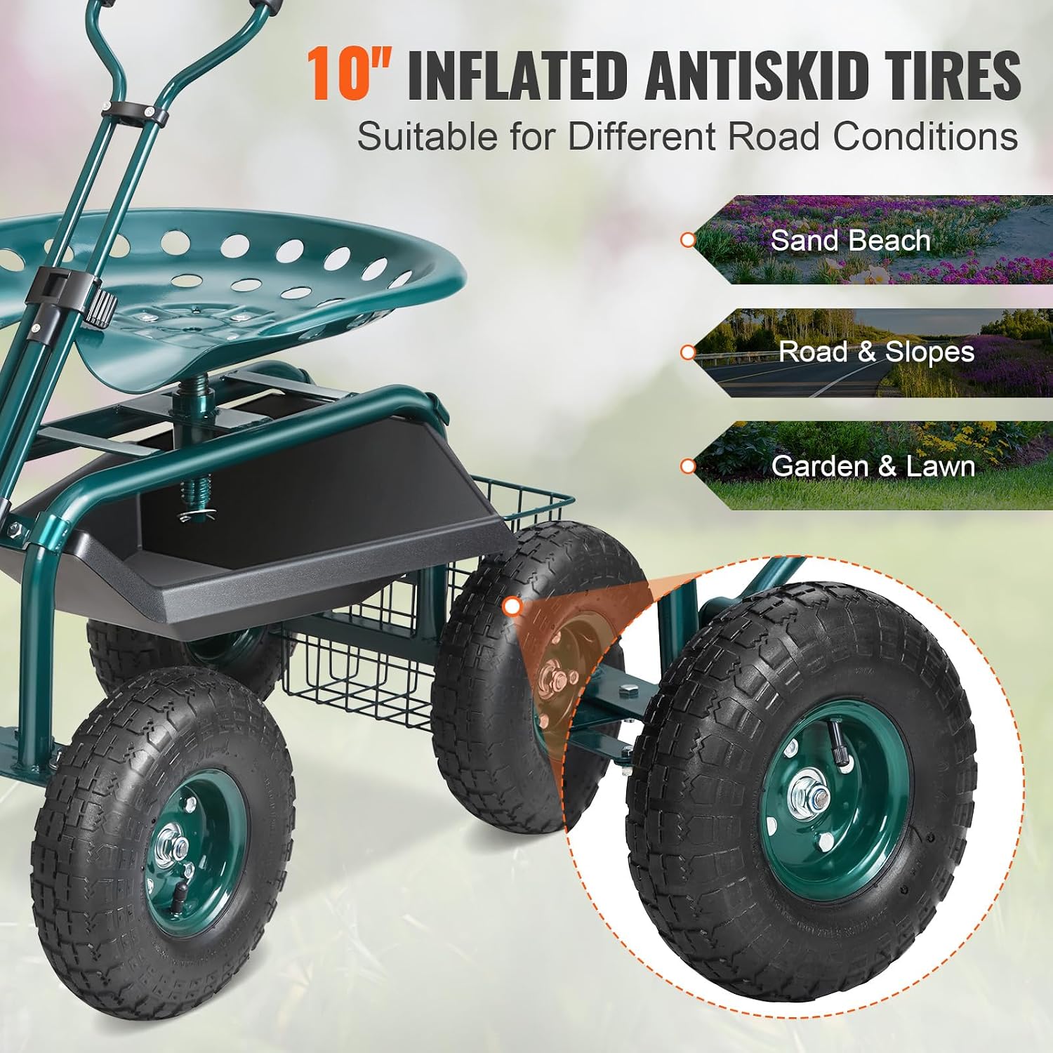 Tuinwagen met wielen en werkzi - Gardening Tools Uses recensie en prijs