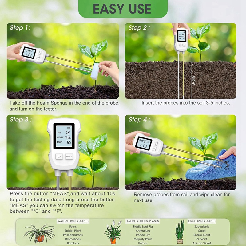 3-in-1 Bodemvochtmeter, Digita - Soil Ph Meter recensie en prijs