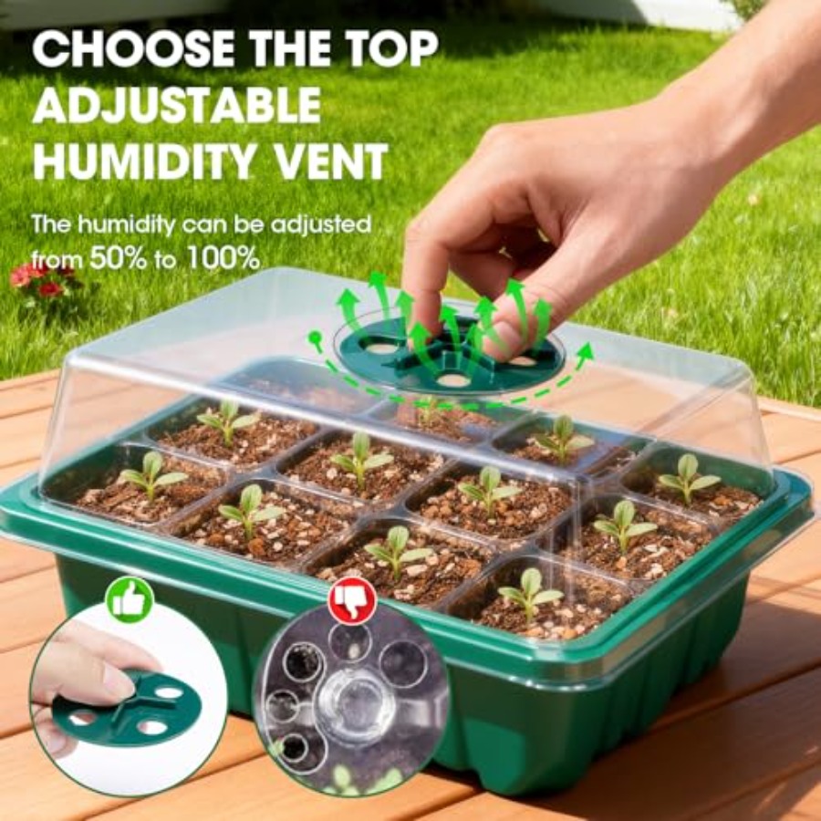 5 pakjes zaadstartbakjes met v - Seed Starter Trays recensie en prijs